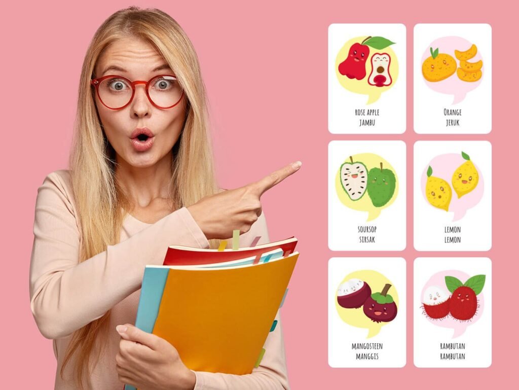 Učitelka a flashcards